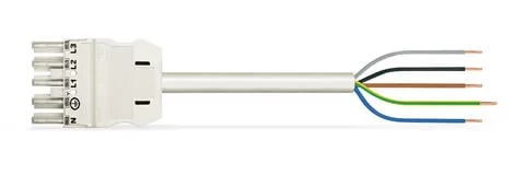 771-9395/167-802 - pre-assembled connecting cable; Cca; Socket/open-ended; 5-pole; Cod. A; H05Z1Z1-F 5G 2.5 mm²; 8 m; 2,50 mm²