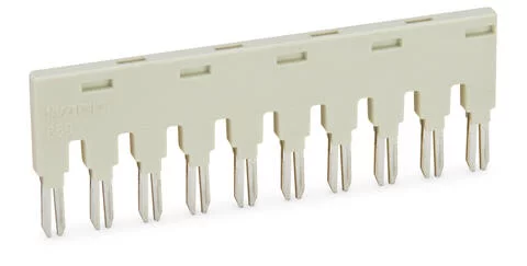 859-410 - Push-in type jumper bar; Light gray; Insulated; 18 A; 10-position 859-410 - Push-in type jumper bar; Light gray; Insulated; 18 A; 10-position
