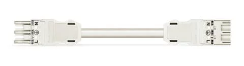 771-9993/007-1002 - pre-assembled interconnecting cable; Eca; Socket/plug; 3-pole; Cod. A; H05VV-F 3G 2.5 mm²; 10 m; 2,50 mm²; white 771-9993/007-1002 - pre-assembled interconnecting cable; Eca; Socket/plug; 3-pole; Cod. A; H05VV-F 3G 2.5 mm²; 10 m; 2,50 mm²; white