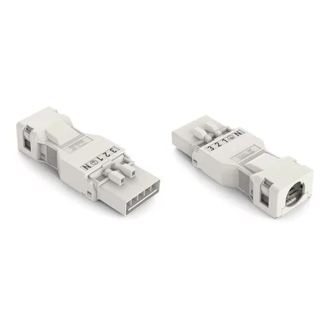 890-135 - Plug; with strain relief housing; 5-pole; 1,50 mm²; white 890-135 - Plug; with strain relief housing; 5-pole; 1,50 mm²; white