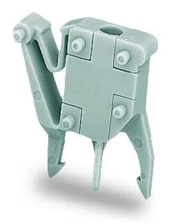 249-114 - Test plug adapter; suitable for 255, 256, 257 Series PCB terminal blocks; 1-pole; Pin spacing 10 mm / 0.394 in; gray