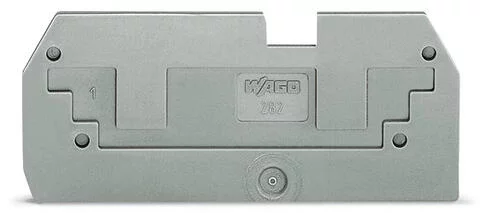 282-357 - Step-down cover plate; 1 mm thick; in connection with 2-conductor 282-901 terminal blocks; gray