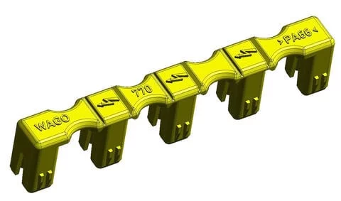 770-360 - Lockout cap; for plugs; 5-pole; separable; yellow