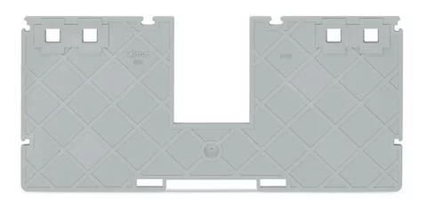 885-550 - Seperator plate with jumper bar recess; 2 mm thick; 157 mm wide; gray