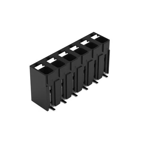2086-3106/700-000/997-607 - SMD PCB terminal block; push-button; 1.5 mm²; Pin spacing 5 mm; 6-pole; Push-in CAGE CLAMP®; 1,50 mm²; black
