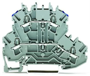 2002-2203 - TOPJOB®S double-deck terminal block; through/through (L/N); rail mount; 2-conductor; 5.2 mm wide; gray 2002-2203 - TOPJOB®S double-deck terminal block; through/through (L/N); rail mount; 2-conductor; 5.2 mm wide; gray