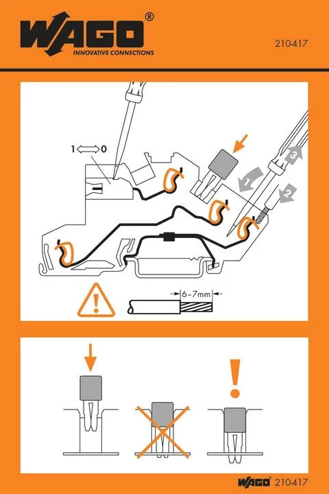 210-417 - Stickers for operating instructions