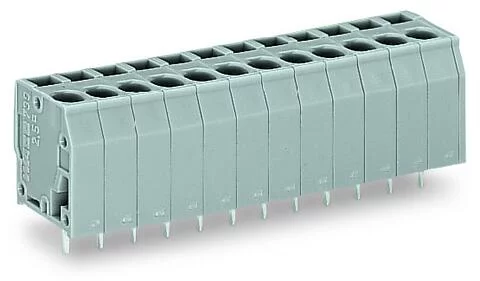 739-115 - PCB terminal block; 2.5 mm²; Pin spacing 5 mm; 15-pole; CAGE CLAMP®; 2,50 mm²; gray
