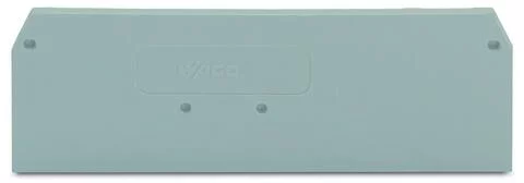 281-334 - End and intermediate plate; 2.5 mm thick; gray