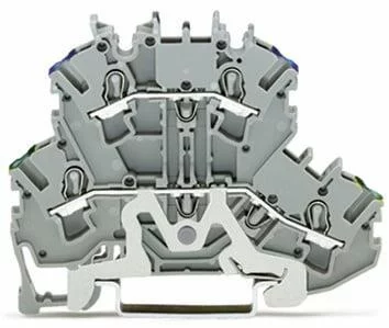2002-2217 - TOPJOB®S double-deck terminal block; ground/through (PE/N); rail mount; 2-conductor; 5.2 mm wide; gray 2002-2217 - TOPJOB®S double-deck terminal block; ground/through (PE/N); rail mount; 2-conductor; 5.2 mm wide; gray