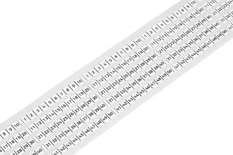 210-834 - Marking strips; on reel; 5 mm wide; plain; Self-adhesive; white