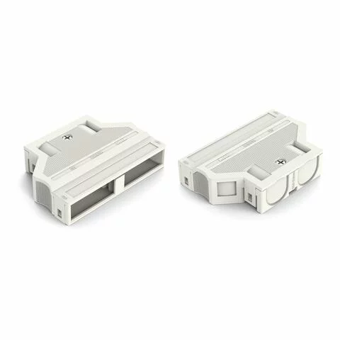 770-516/029-000 - Strain relief housing; 6-pole; for 2 cables; 8.5 … 13.5 mm; 55 mm; white