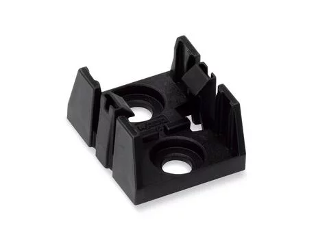 890-623 - Mounting plate; 3-pole; for distribution connectors; Plastic; black