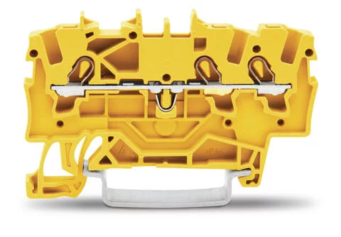 2001-1306 - TOPJOB®S feedthrough terminal block; rail mount; 3-conductor; 4.2 mm wide; yellow 2001-1306 - TOPJOB®S feedthrough terminal block; rail mount; 3-conductor; 4.2 mm wide; yellow