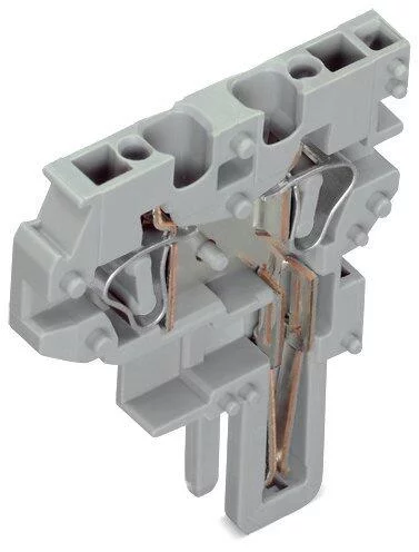 769-506 - End module for 2-conductor female connector; CAGE CLAMP®; 4 mm²; Pin spacing 5 mm; 1-pole; coding finger; 4,00 mm²; gray