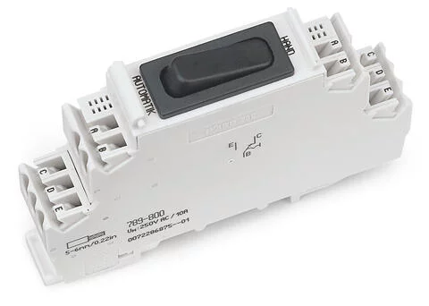 789-800 - Switching module; with changeover rocker switch; Switching voltage: 250 VAC; Switching current: 10 A