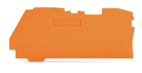 2106-1292 - End and intermediate plate; 1 mm thick; orange