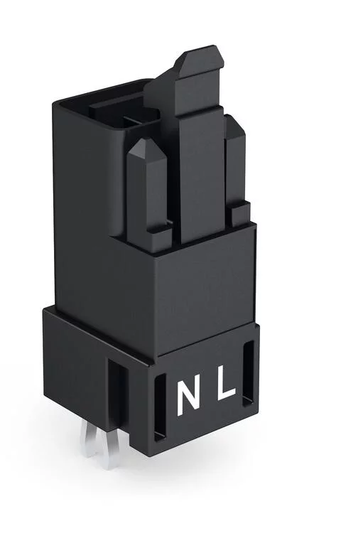 890-812 - Plug for PCBs; straight; 2-pole; Cod. A; black