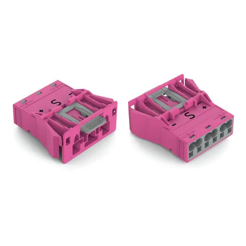 770-793/082-000 - Snap-in plug; 3-pole; Cod. B; 4,00 mm²; pink