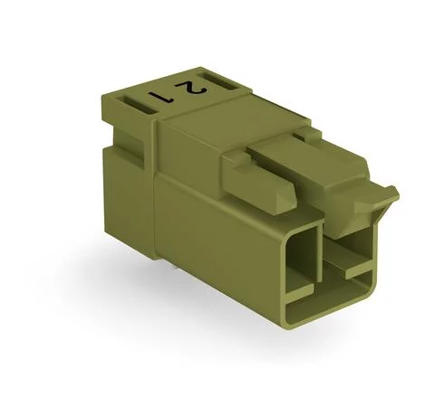 890-872/011-000 - Plug for PCBs; angled; 2-pole; Cod. B; light green 890-872/011-000 - Plug for PCBs; angled; 2-pole; Cod. B; light green