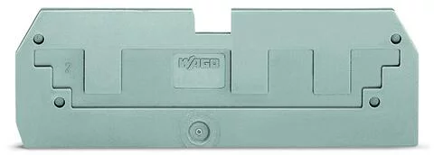 284-358 - Step-down cover plate; 1 mm thick; for 3-conductor 284-681 terminal blocks; gray