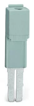 280-404 - Test plug adapter; 5 mm wide; for test plug (2.3 mm Ø); suitable for 1.5 mm² - 4 mm² tbs; gray