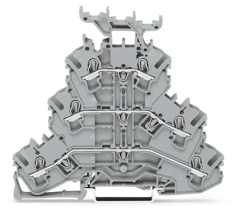 2002-3231 - TOPJOB®S triple-deck terminal block; through/through/through (L/L/L); with marker carrier; rail mount; 2-conductor; 5.2 mm wide; gray 2002-3231 - TOPJOB®S triple-deck terminal block; through/through/through (L/L/L); with marker carrier; rail mount; 2-conductor; 5.2 mm wide; gray