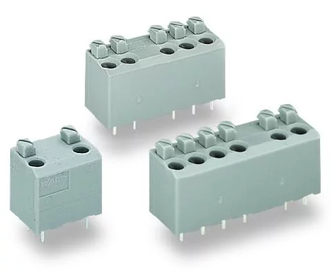 735-306/003-000 - PCB terminal block; push-button; 1.5 mm²; Pin spacing 5 mm; 5-pole; PUSH WIRE®; 1,50 mm²; gray