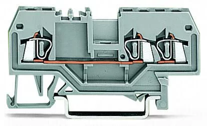 279-683 - 3-conductor through terminal block; 1.5 mm²; center marking; for DIN-rail 35 x 15 and 35 x 7.5; CAGE CLAMP®; 1,50 mm²; red