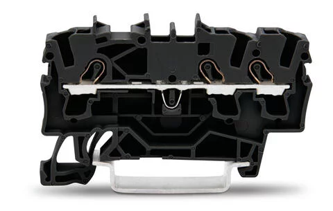 2002-1305 - TOPJOB®S feedthrough terminal block; rail mount; 3-conductor; 5.2 mm wide; black