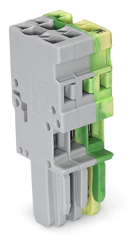 769-103/000-036 - 1-conductor female connector; CAGE CLAMP®; 4 mm²; Pin spacing 5 mm; 3-pole; coding finger; 4,00 mm²; green-yellow/gray