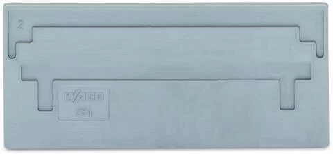 284-326 - Separator plate; 2 mm thick; oversized; gray