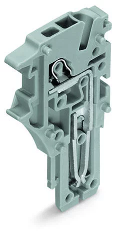 2020-181 - End module for 1-conductor female connector; Push-in CAGE CLAMP®; 1.5 mm²; Pin spacing 3.5 mm; 1-pole; 1,50 mm²; gray