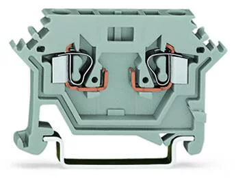 280-616 - 2-conductor carrier terminal block; for DIN-rail 35 x 15 and 35 x 7.5; 2.5 mm²; CAGE CLAMP®; 2,50 mm²; gray