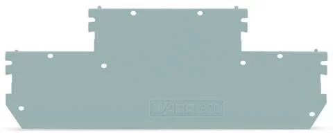 870-168 - End and intermediate plate; 1 mm thick; gray