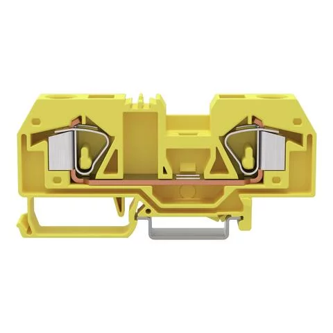 283-906 - 2-conductor through terminal block; 16 mm²; center marking; for DIN-rail 35 x 15 and 35 x 7.5; CAGE CLAMP®; 16,00 mm²; yellow