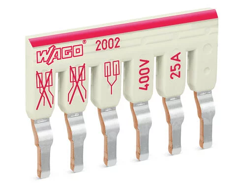 2002-476 - TOPJOB®S staggered jumper; for 2002 and 2003 series; insulated; 6-way; light-gray