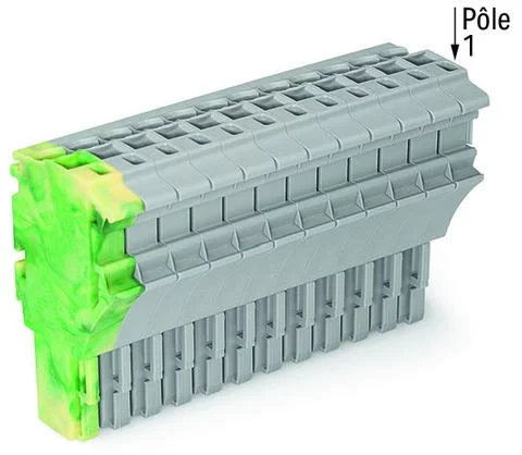 2022-115/000-037 - 1-conductor female connector; Push-in CAGE CLAMP®; 4 mm²; Pin spacing 5.2 mm; 15-pole; 4,00 mm²; gray 2022-115/000-037 - 1-conductor female connector; Push-in CAGE CLAMP®; 4 mm²; Pin spacing 5.2 mm; 15-pole; 4,00 mm²; gray