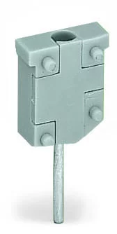 249-135 - Test plug module; without locking device; modular; for 2-conductor terminal blocks; gray
