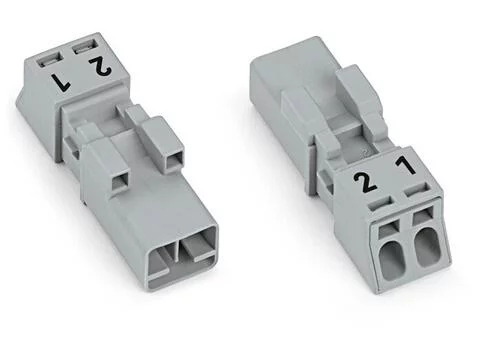 890-252 - Plug; 2-pole; 1,50 mm²; gray 890-252 - Plug; 2-pole; 1,50 mm²; gray