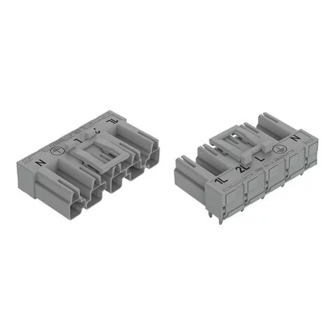 770-855/011-000/064-000 - Plug for PCBs; angled; 5-pole; Cod. B; gray