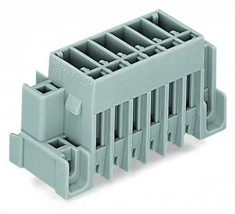 769-633/004-000 - X-COM® through-panel PCB connector (male); with straight solder pins; 1 x 1 mm; vertical mounting; 3-pole; pin spacing 5 mm / 0.197 in; with fixing flanges 769-633/004-000 - X-COM® through-panel PCB connector (male); with straight solder pins; 1 x 1 mm; vertical mounting; 3-pole; pin spacing 5 mm / 0.197 in; with fixing flanges