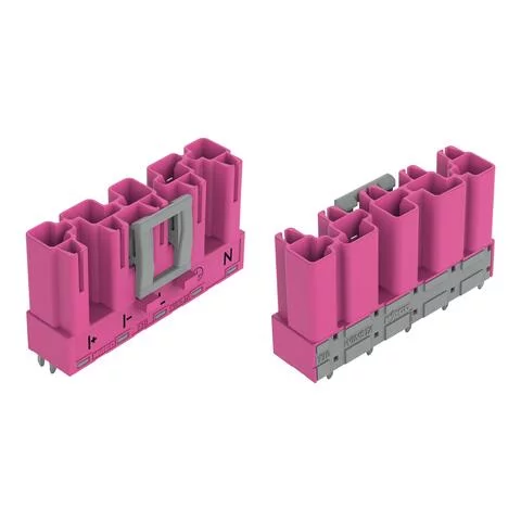 770-895/080-000 - Plug for PCBs; straight; 5-pole; Cod. B; pink