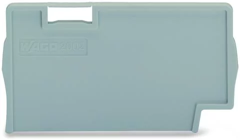 2002-1393 - TOPJOB®S end/intermediate plate; for 2002-13xx series terminal blocks; 2.0 mm wide; gray