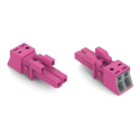890-282/082-000 - Socket; 2-pole; Cod. B; 1,50 mm²; pink