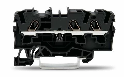 2004-1305 - TOPJOB®S feedthrough terminal block; rail mount; 3-conductor; 6.2 mm wide; black