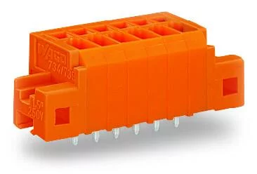 739-338/001-000 - PCB terminal block; 1.5 mm²; Pin spacing 3.81 mm; 8-pole; CAGE CLAMP®; clamping collar; 1,50 mm²; orange
