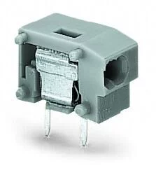235-723 - Stackable 2-conductor PCB terminal block; 0.75 mm²; Pin spacing 7.5/7.62 mm; 1-pole; PUSH WIRE®; 0,75 mm²; light gray