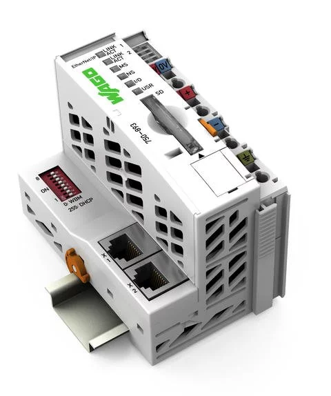 750-893 - Controller EtherNet/IP; 4th generation; 2 x ETHERNET, SD Card Slot