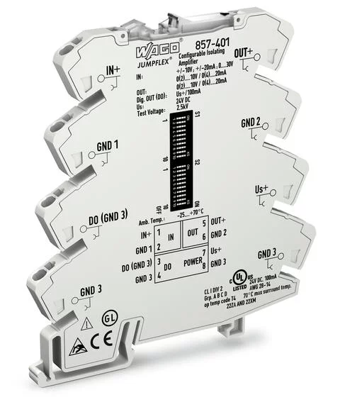 857-401 - JUMPFLEX® signal conditioner; isolation amplifier; configurable; with digital output